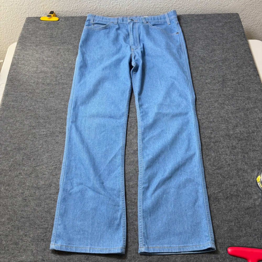Vintage Levi's Light Wash Wide Leg Denim Jeans Brown Tab Mens 36x30 (33x29.5)